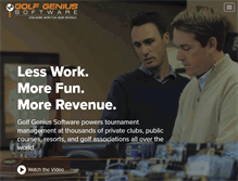 Tablet Screenshot of golfleaguegenius.com